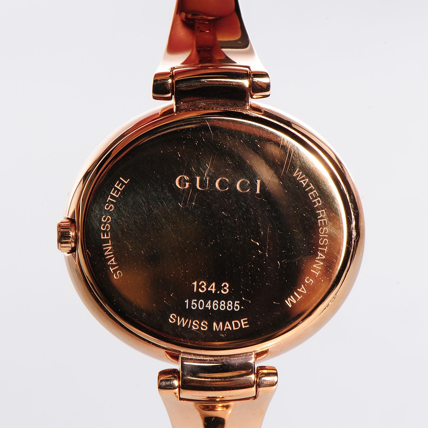 Gucci Stainless Steel 36mm Guccissima Quartz Watch Black 5 of 20
