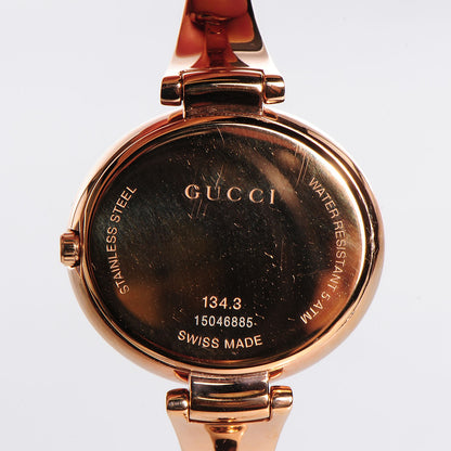 Gucci Stainless Steel 36mm Guccissima Quartz Watch Black 5 of 20