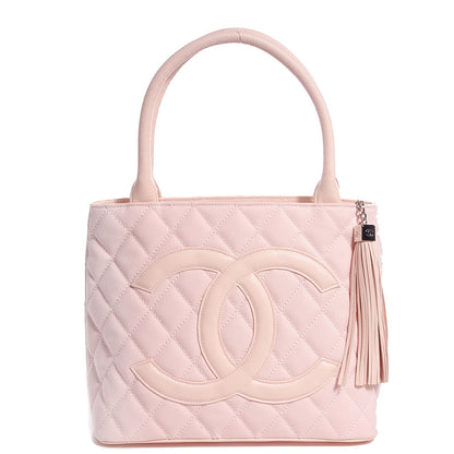 Chanel Canvas Caviar Tassel Tote Light Pink 1 of 7
