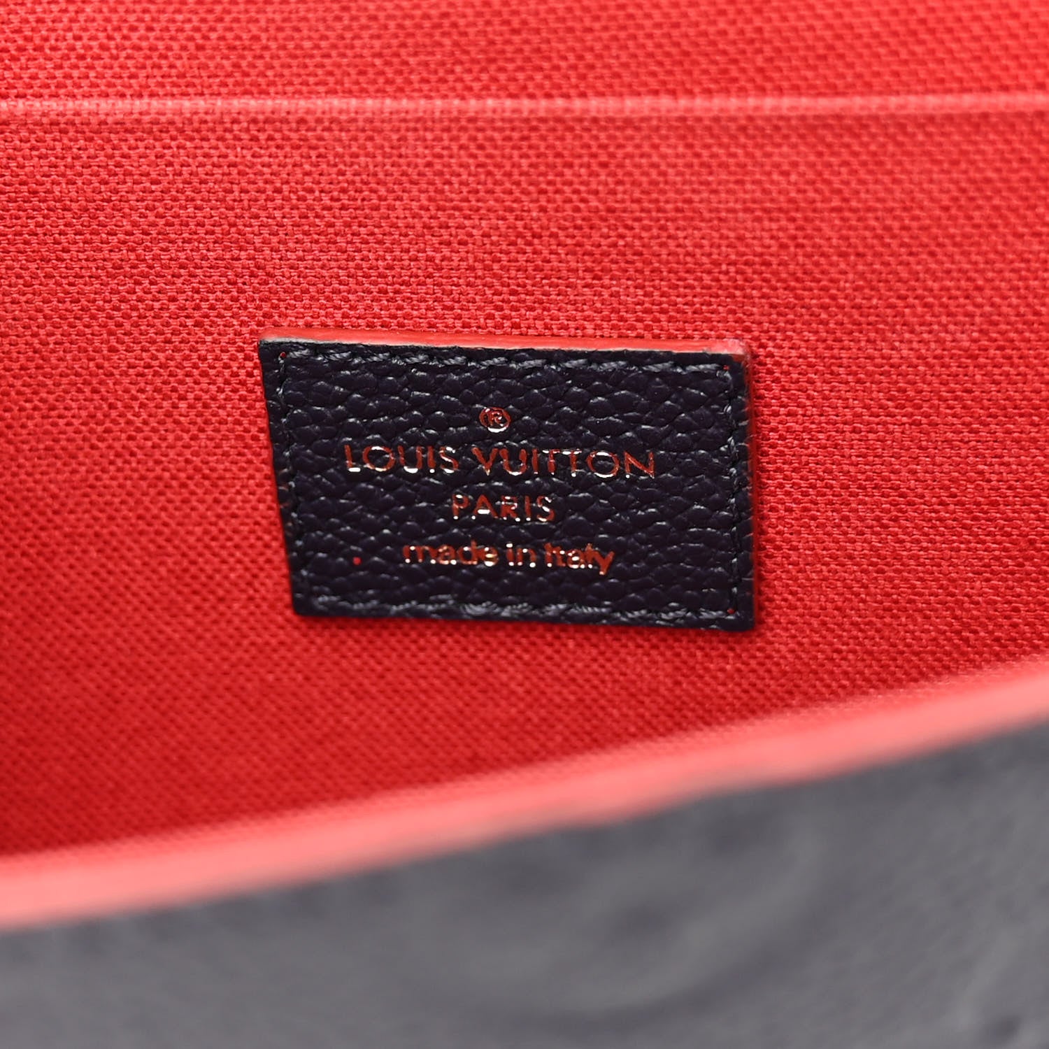 Louis Vuitton Empreinte Pochette Felicie Chain Wallet Marine Rouge 7 of 11