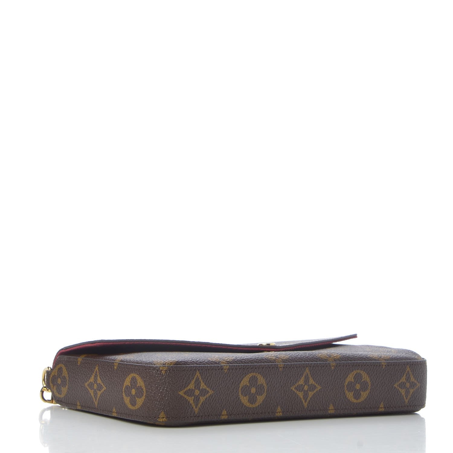 Louis Vuitton Monogram Pochette Felicie Chain Wallet Fuchsia 4 of 9