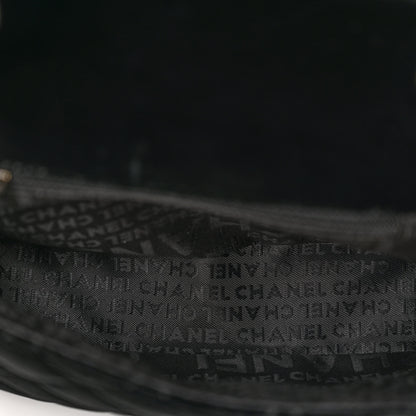 Chanel Velvet Quilted Mini Square Flap Black 5 of 11
