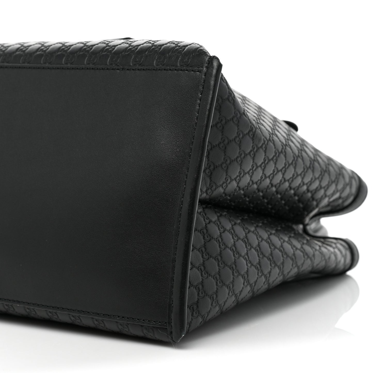 Soft Microguccissima Medium Tote Black