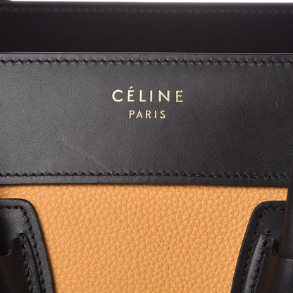 Celine Baby Grained Calfskin Nubuck Micro Tri-Color Luggage Corn 6 of 10