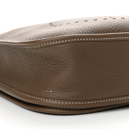 Hermes Taurillon Clemence Evelyne III PM Etoupe 9 of 12