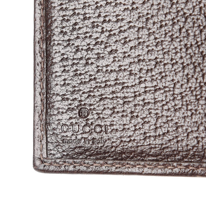 Gucci Monogram French Flap Wallet Dark Brown 7 of 8