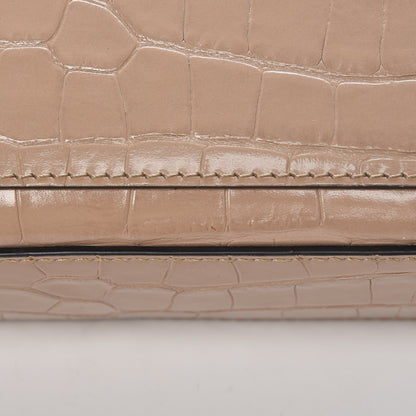 Chloe Calfskin Crocodile Embossed Small C Double Carry Nut 16 of 16