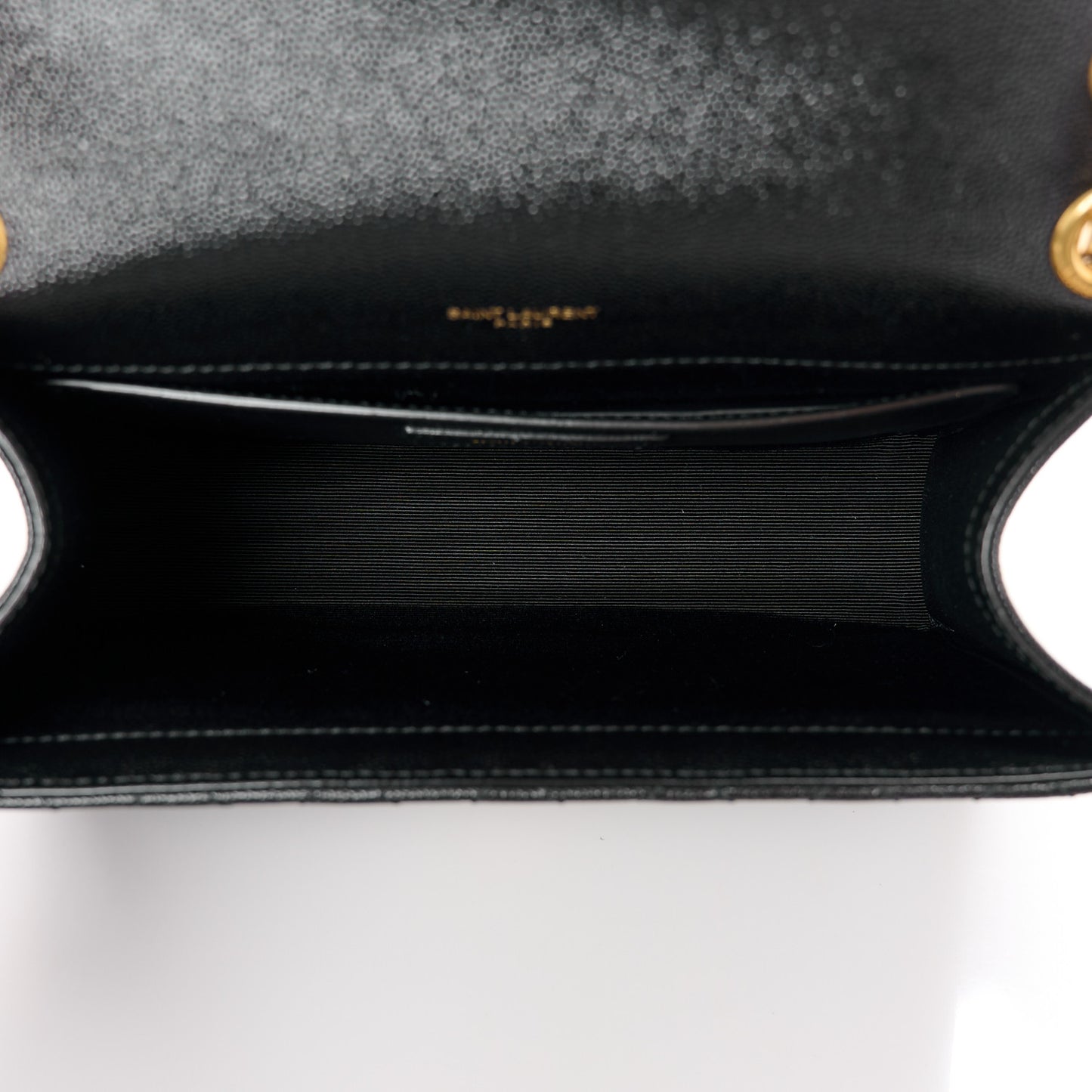Grain De Poudre Textured Mixed Matelasse Triquilt Medium Monogram Satchel Black