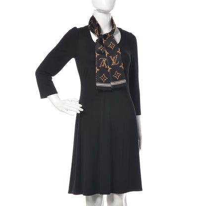 Louis Vuitton Silk Monogram Giant Jungle Bandeau Black 2 of 6