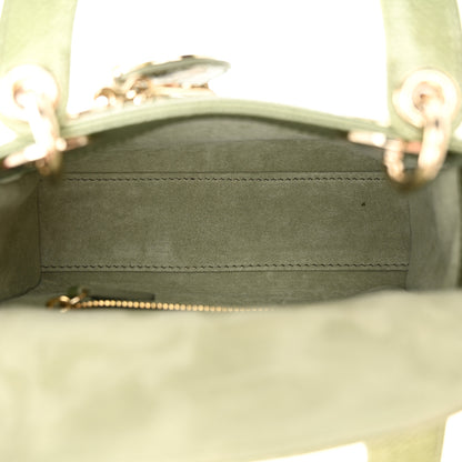 Christian Dior CHRISTIAN DIOR Metallic Lizard Mini Lady Dior Green 5 of 10