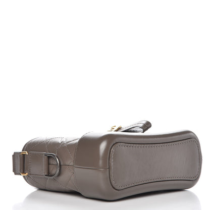 Chanel Aged Calfskin Quilted Small Gabrielle Hobo Grey 4 of 7