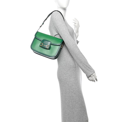 Gucci Azalea Calfskin Horsebit 1955 Shoulder Bag New Shamarock Emerald 2 of 14