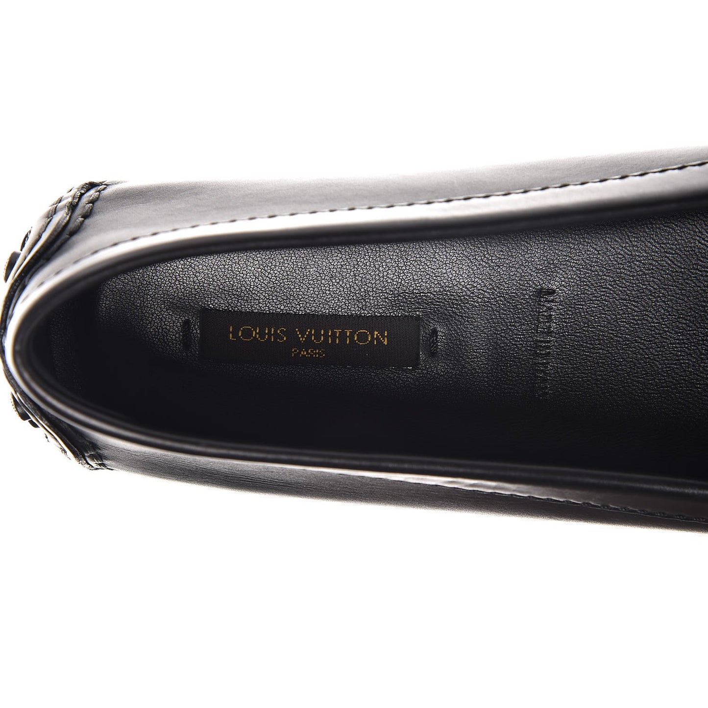 Calfskin Monte Carlo Moccasin Loafers 38.5 Black