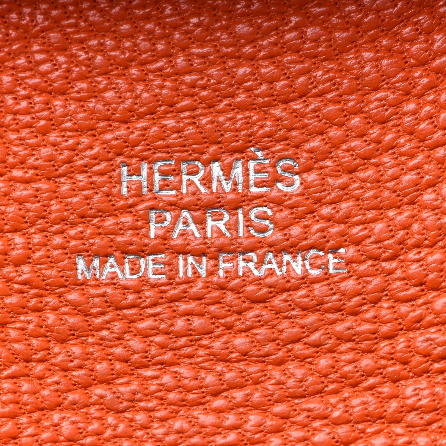 Hermes Chevre Mysore Bastia Coin Purse Feu 6 of 8