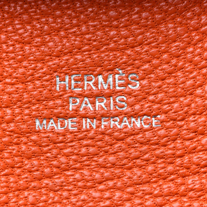 Hermes Chevre Mysore Bastia Coin Purse Feu 6 of 8