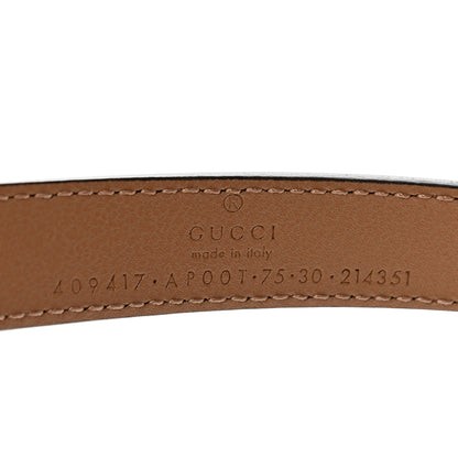 Gucci Moon Calfskin Double G 20mm Belt 75 30 Natural Tan 3 of 5