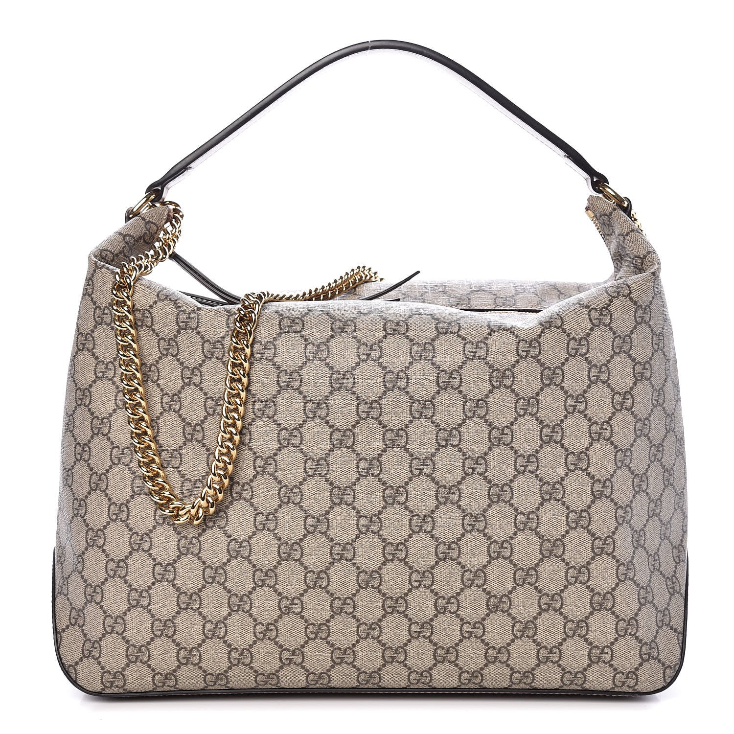 Gucci GG Supreme Monogram Large Linea A Hobo Light Brown 1 of 9