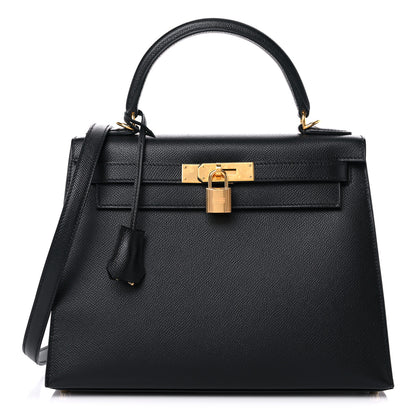 Hermes Epsom Kelly Sellier 28 Black 1 of 37