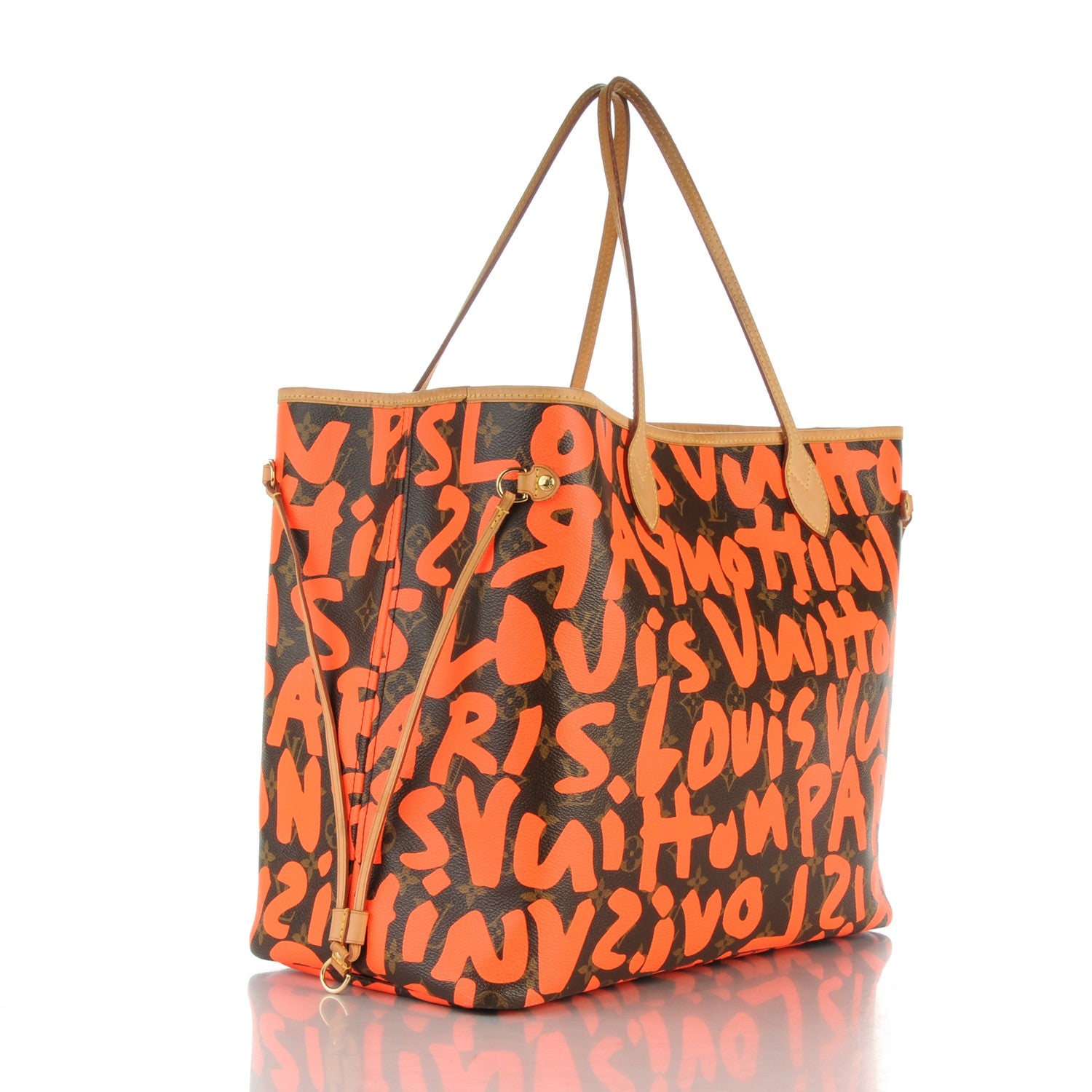 Louis Vuitton Monogram Graffiti Neverfull GM Orange 3 of 10