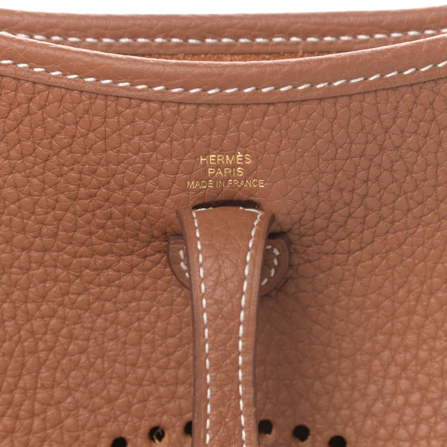 Hermes Taurillon Clemence Evelyne TPM Gold 6 of 11