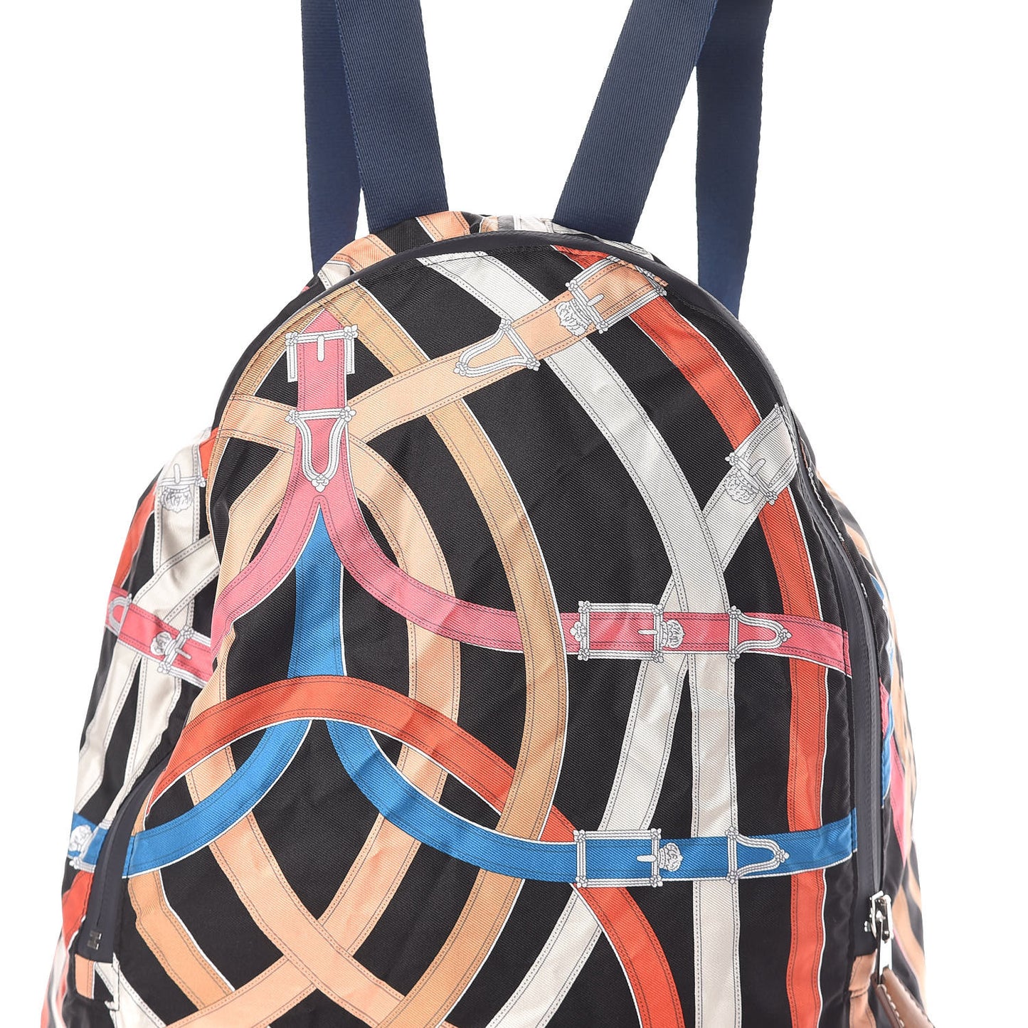 Silk Barenia Cavalcadour Airsilk Backpack Black Bleu Marine Fauve