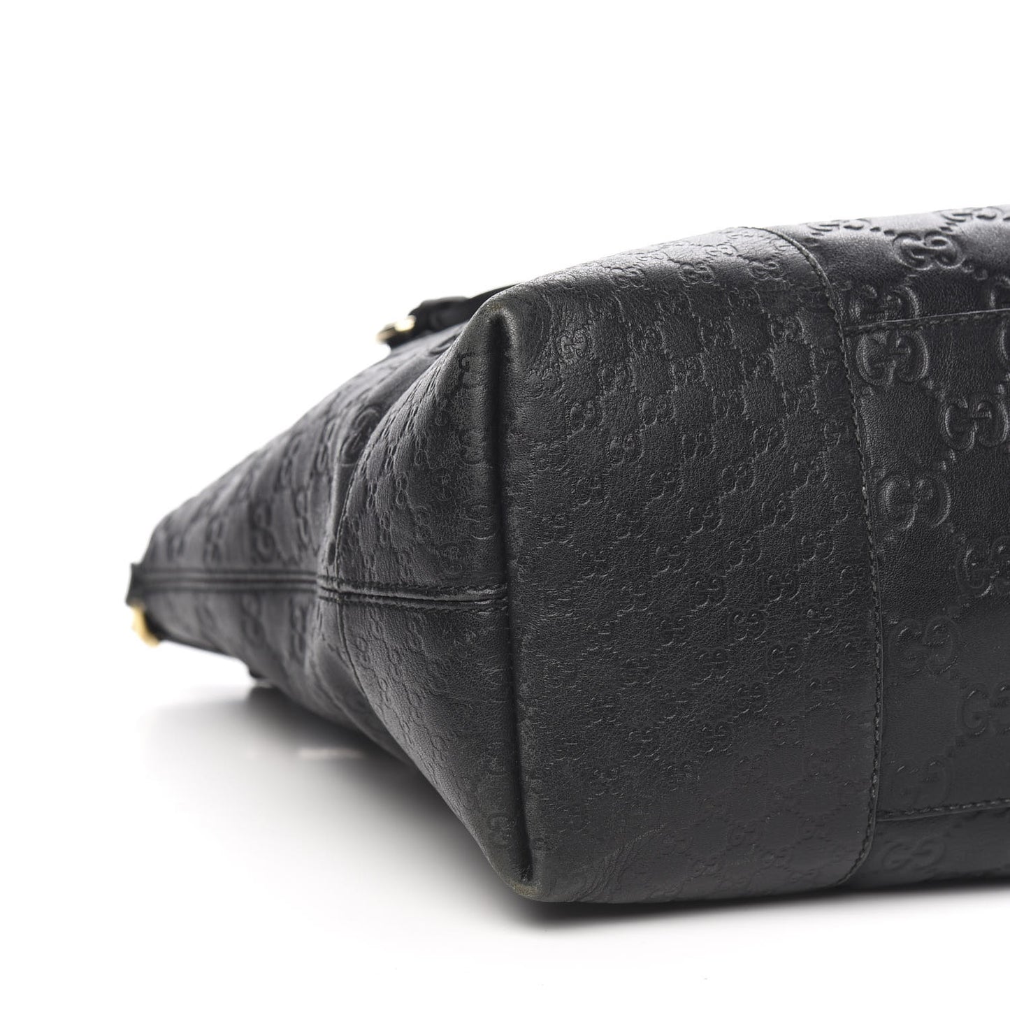 Guccissima Medium Bree Foldover Tote Black