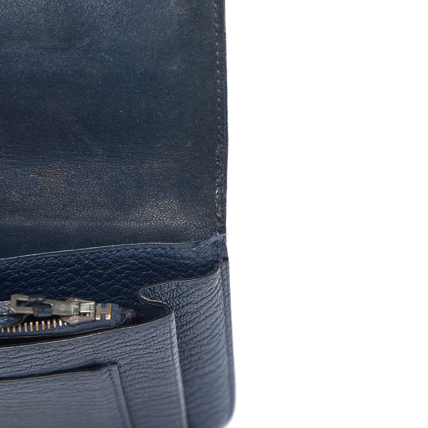 Hermes Chevre Mysore Dogon Duo Wallet Bleu De Prusse 10 of 10