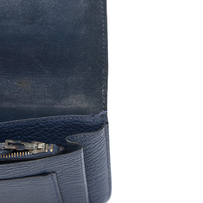 Hermes Chevre Mysore Dogon Duo Wallet Bleu De Prusse 10 of 10