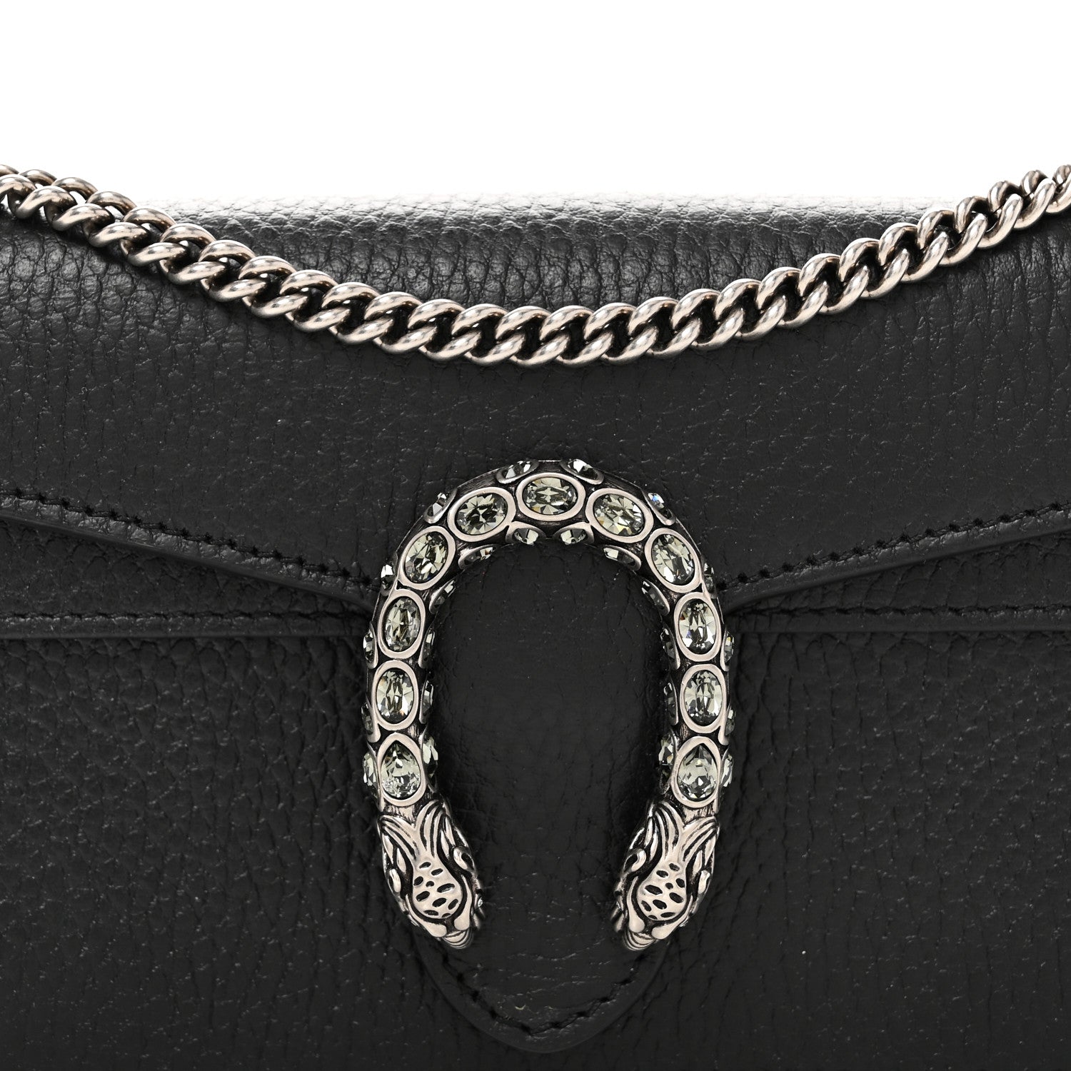 Gucci Calfskin Super Mini Dionysus Shoulder Bag Black 7 of 10