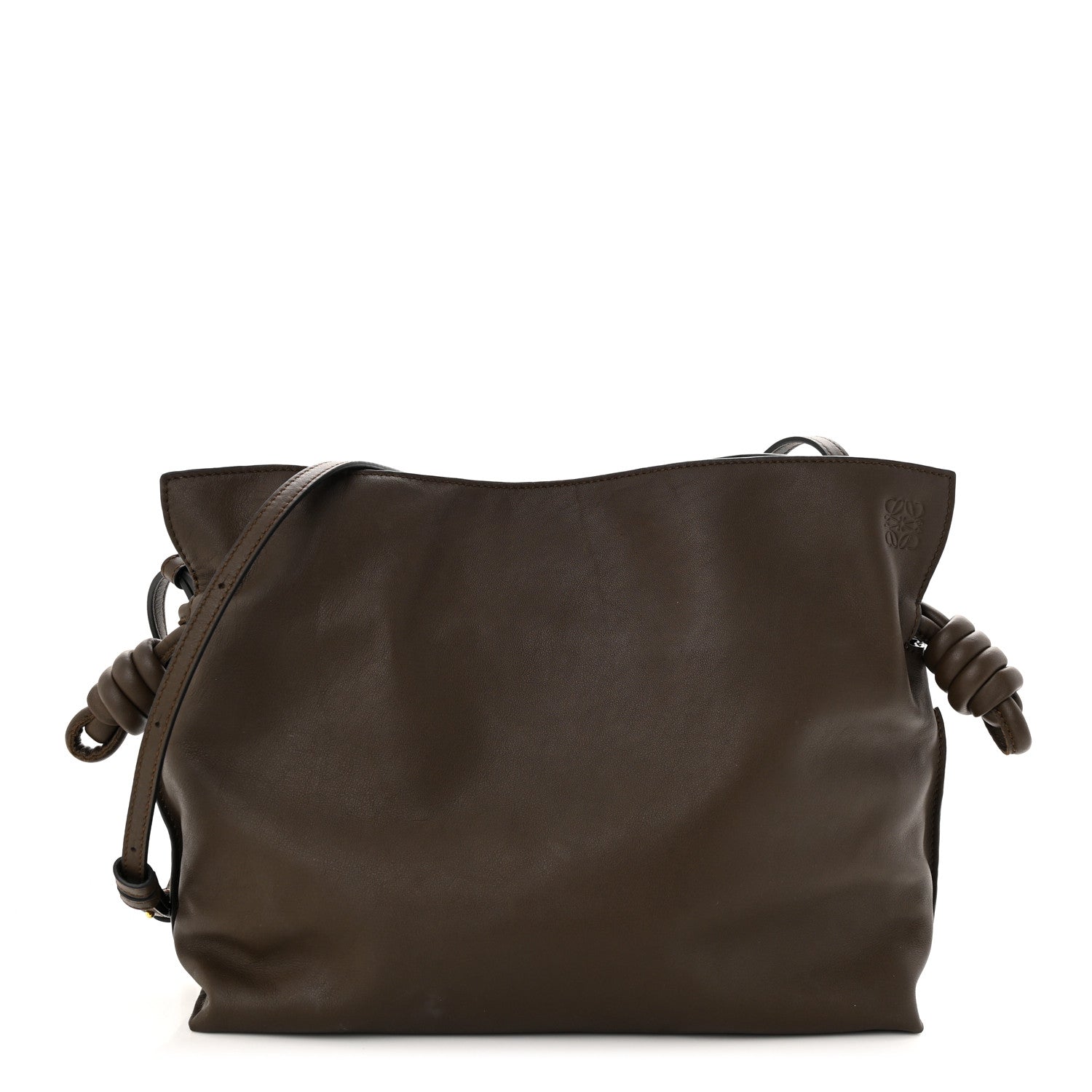 Loewe Nappa Medium Flamenco Knot Bag Chocolate 1 of 10