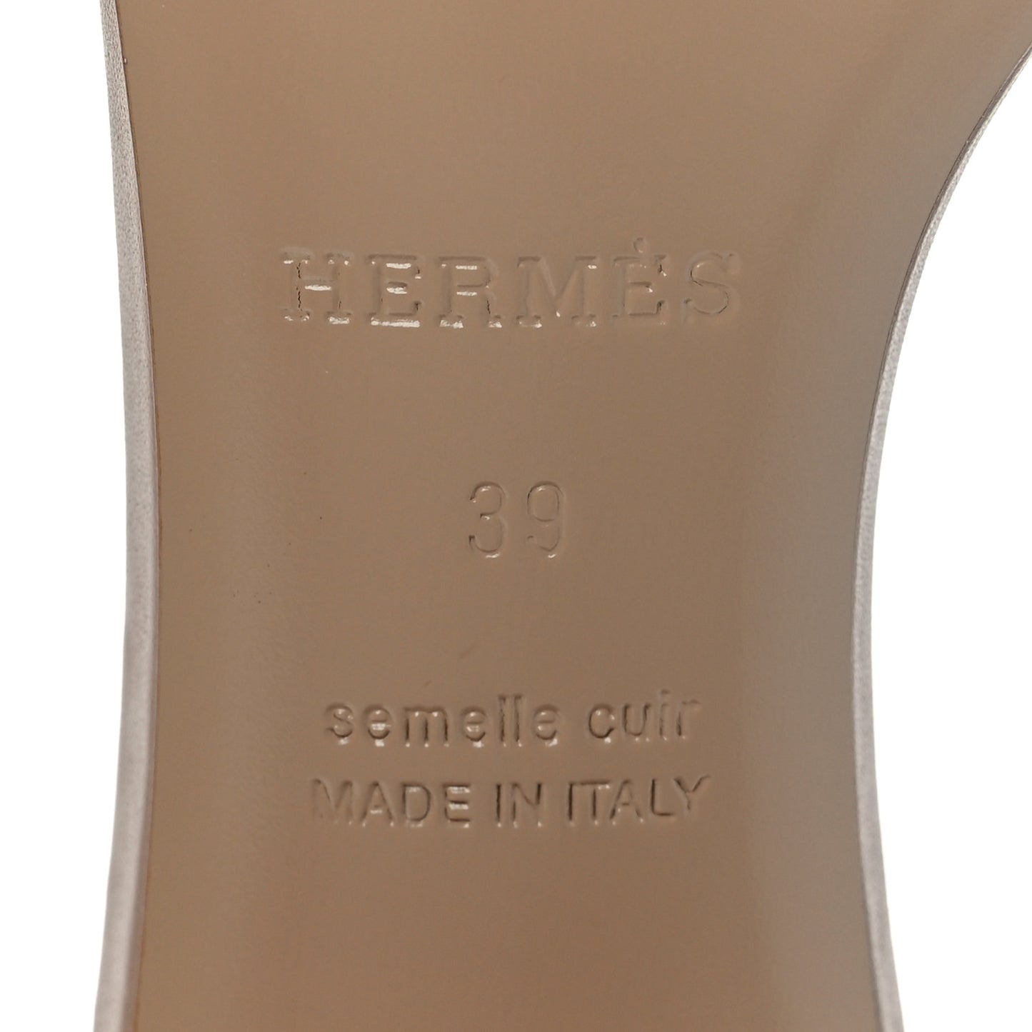 Calfskin Oasis Sandals 39 Beige Nude