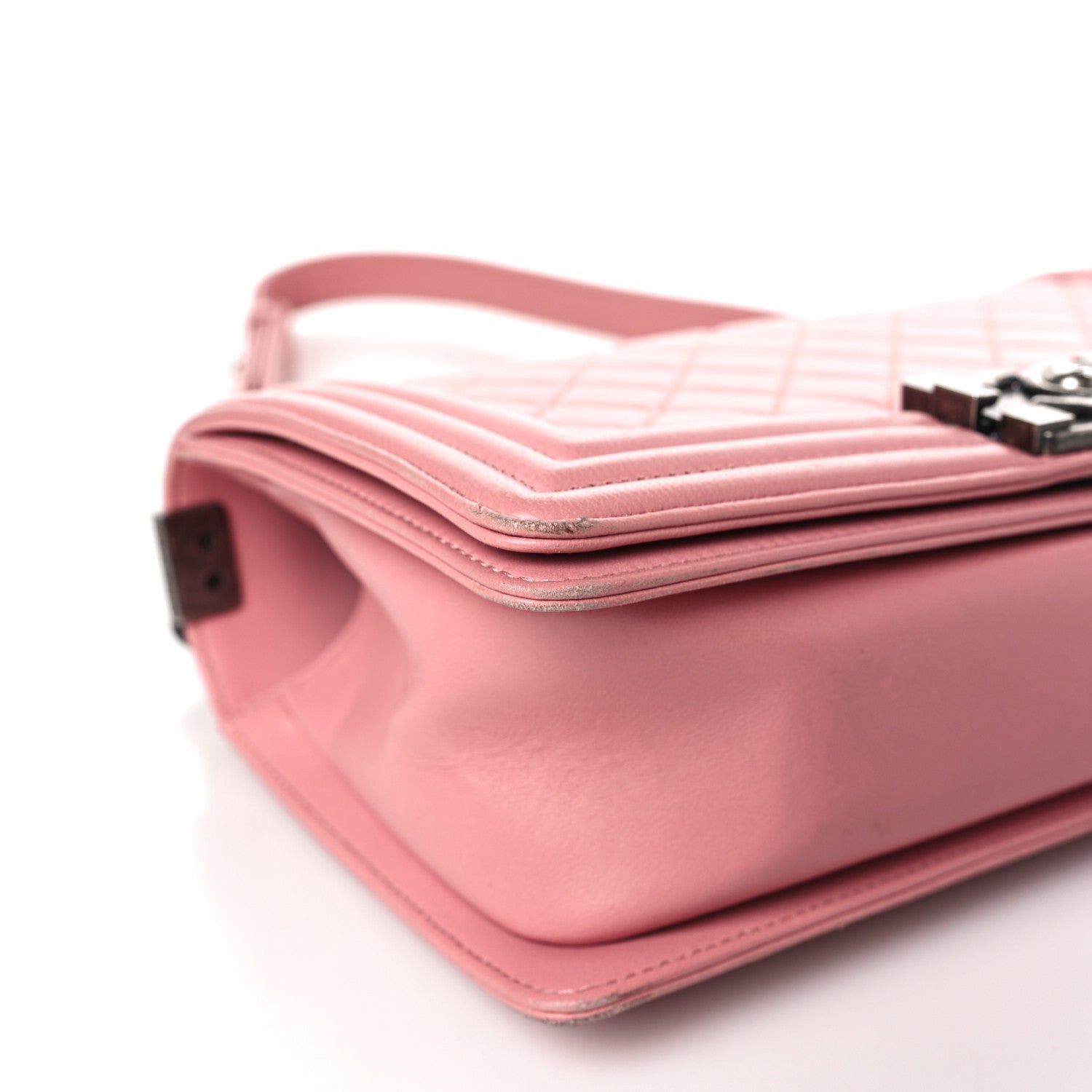 Chanel Lambskin Quilted Medium Boy Flap Light Pink 8 of 11