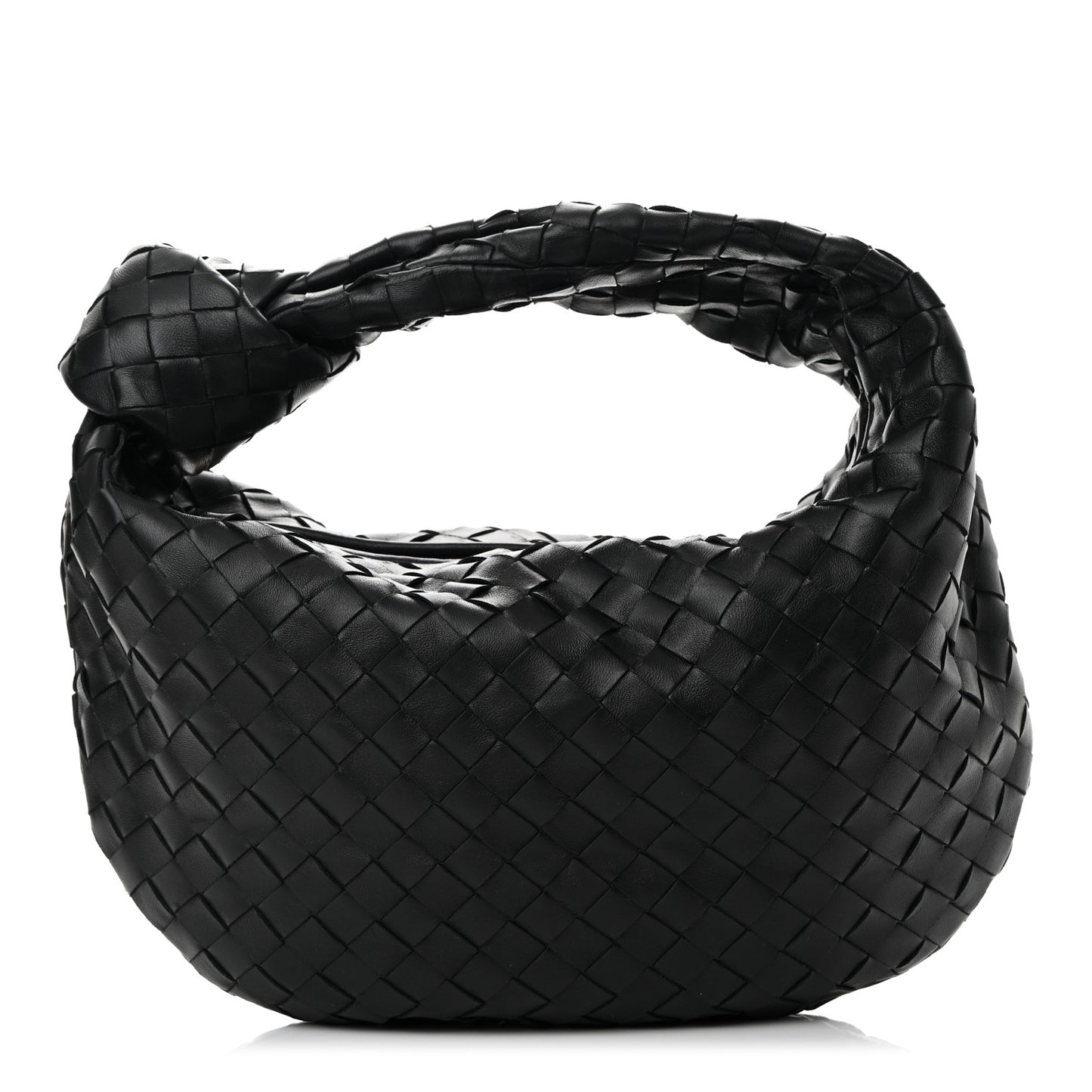 Nappa Intrecciato Teen Jodie Hobo Black