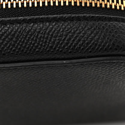 Christian Dior Grained Calfskin Caro Double Pouch Black 12 of 13