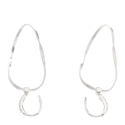 Marco Bicego 18K White Gold Diamond Marrakech Drop Earrings 3 of 4