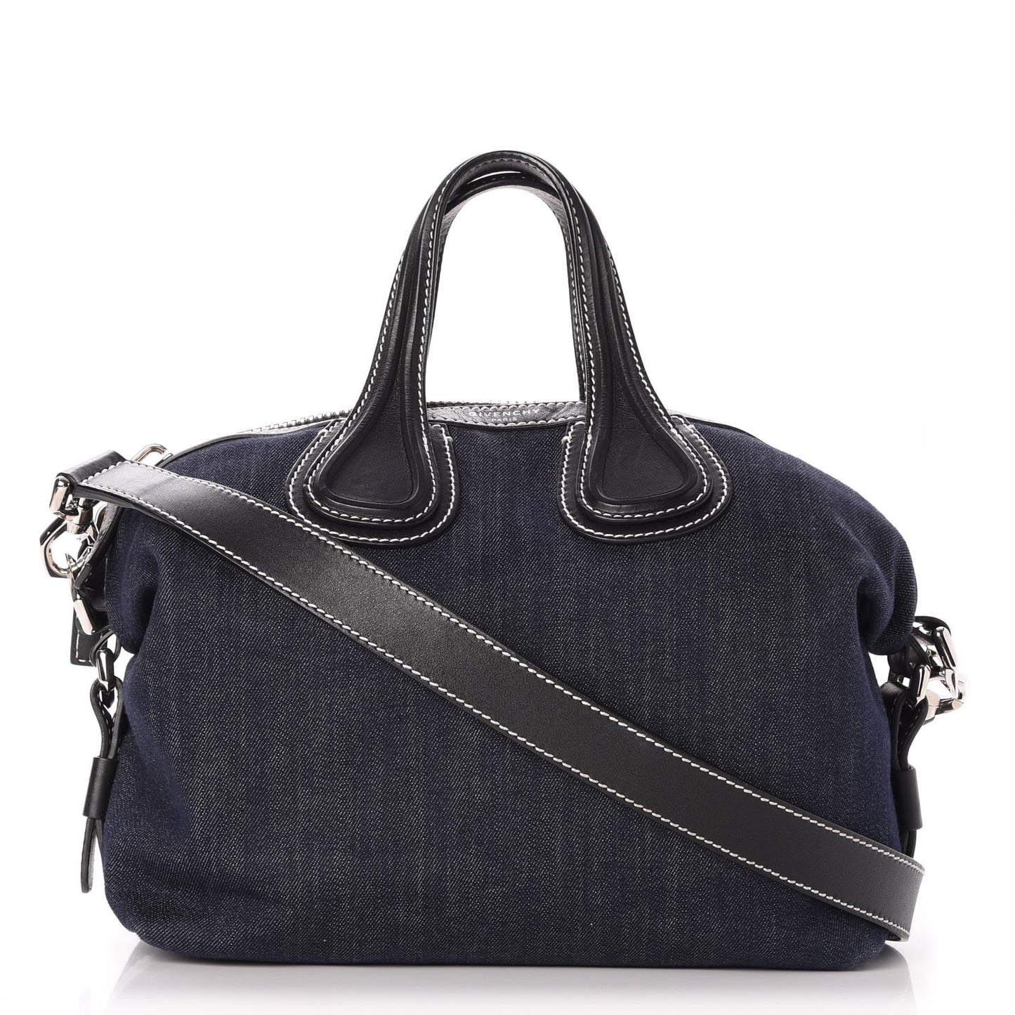 Denim Calfskin Small Nightingale Blue Black