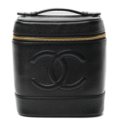 Chanel Caviar Vanity Cosmetic Case Black 1 of 7