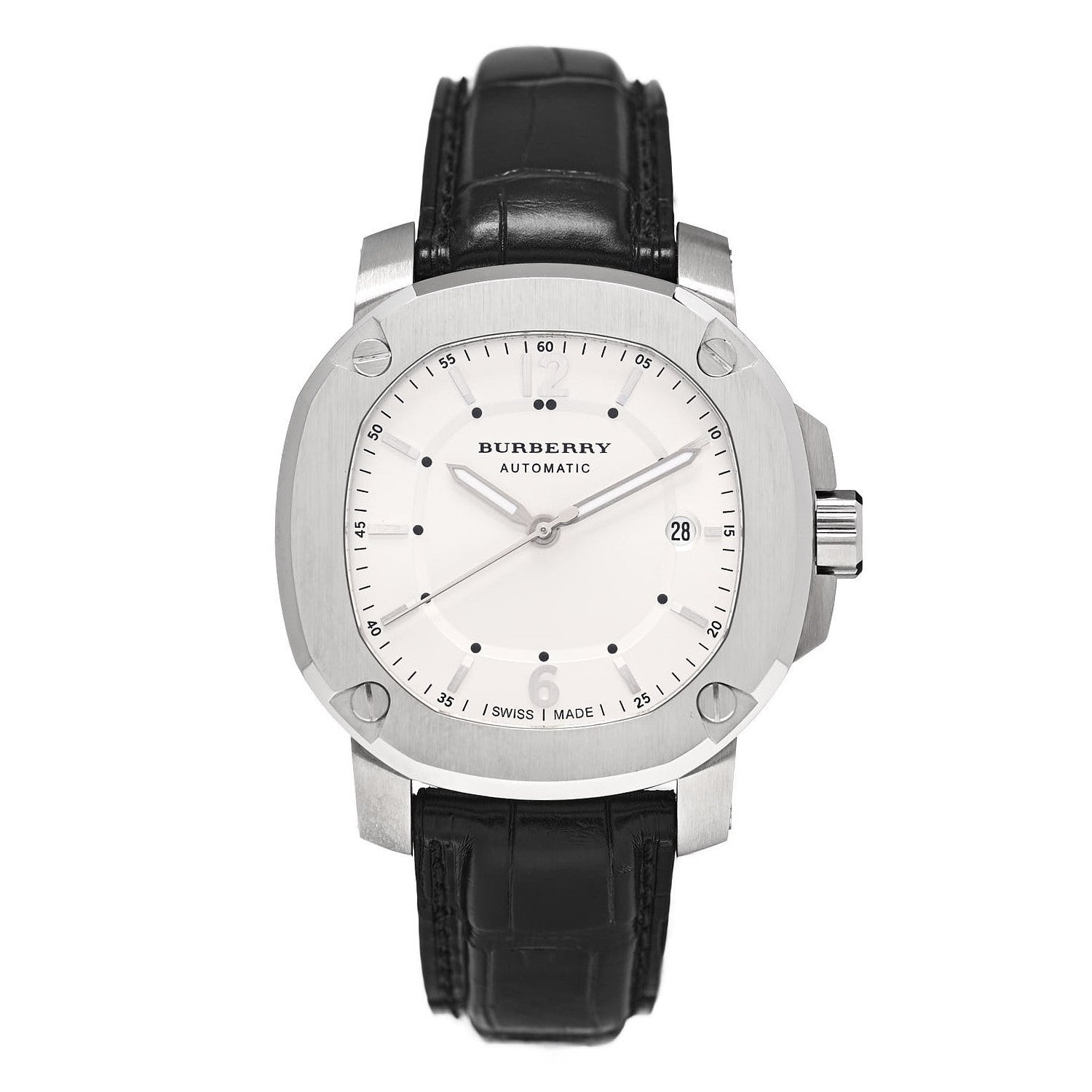 Burberry Stainless Steel Alligator 43mm The Britain Automatic Watch BBY1206 1 of 4