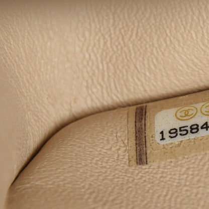Chanel Caviar Quilted Jumbo Double Flap Beige Clair 9 of 10