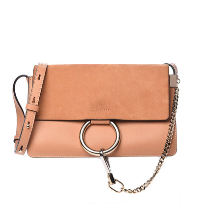 Chloe Suede Calfskin Small Faye Shoulder Bag Blushy Pink 1 of 12