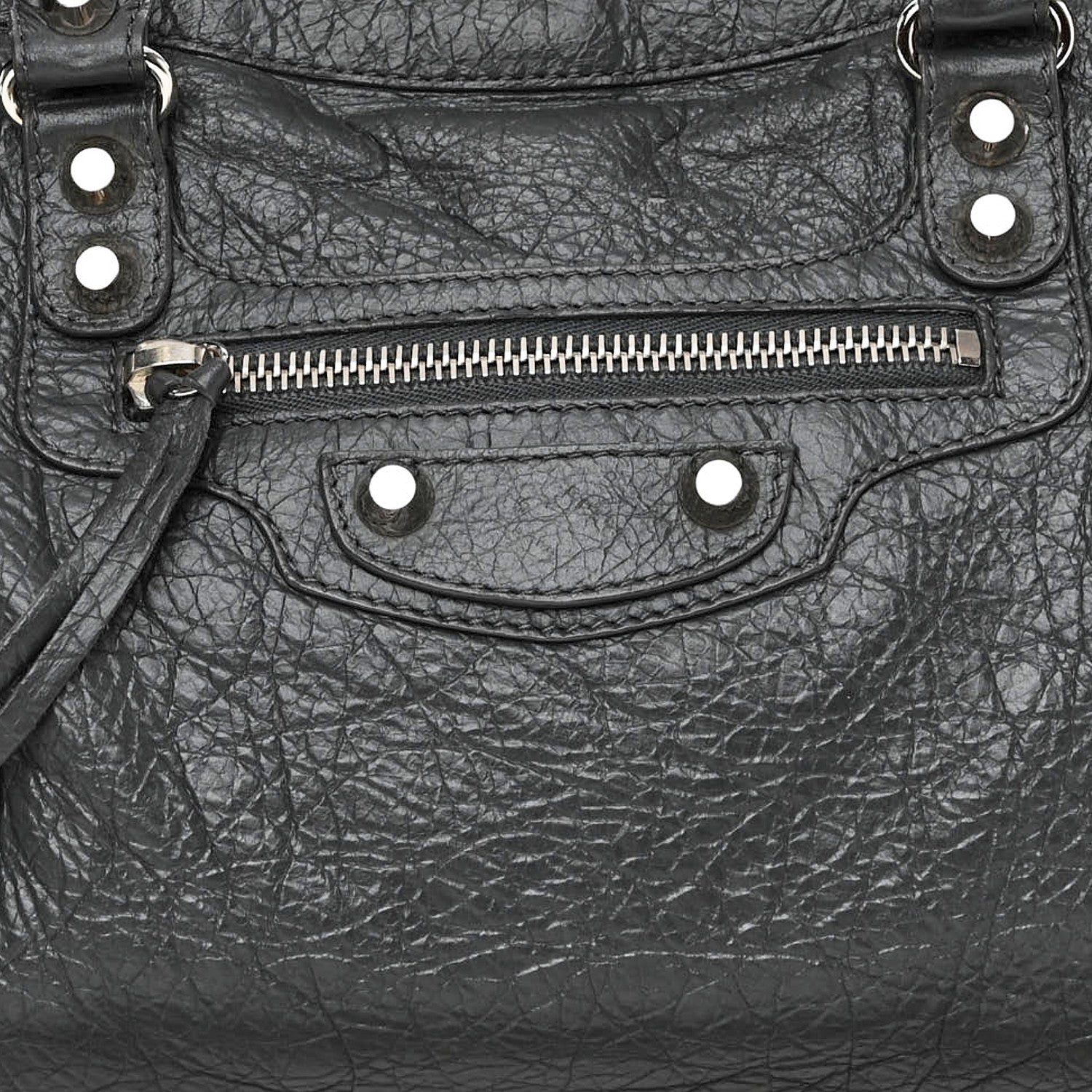 Balenciaga Agneau Classic Silver Hardware S City Graffiti Logo Strap Gris Fossile 7 of 10