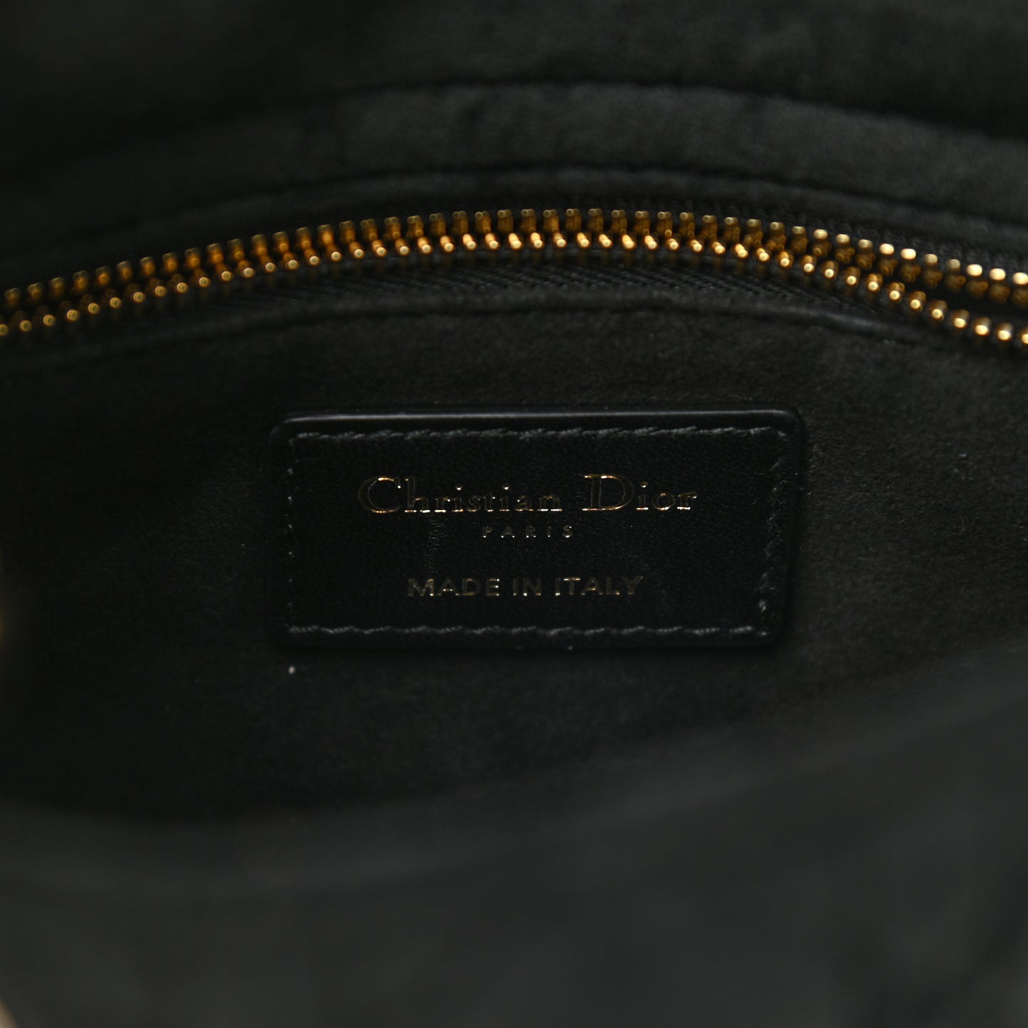 Velvet Mini Lady Dior Black