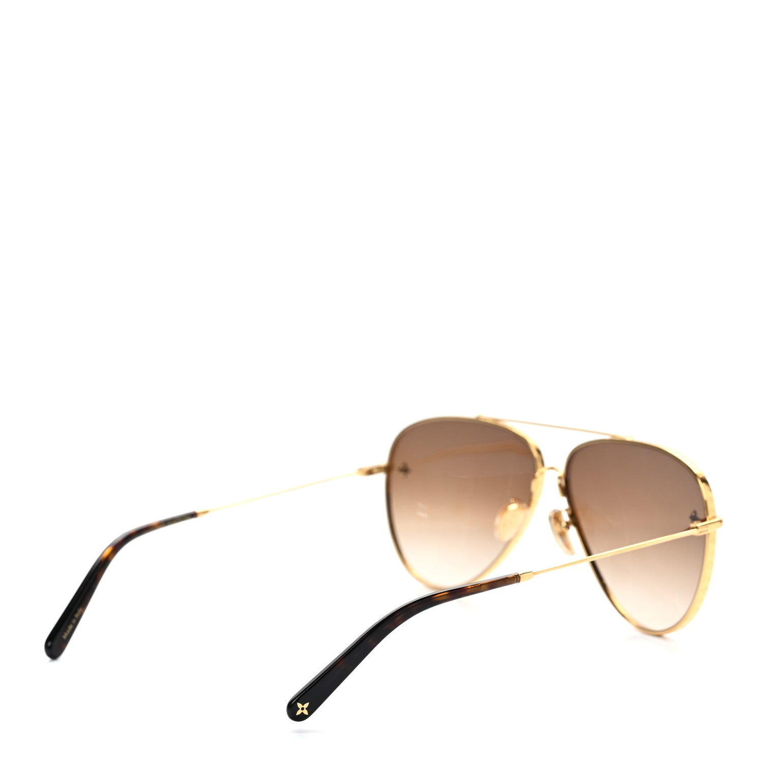 Louis Vuitton Metal The LV Pilot Sunglasses Z1620U Gradient Brown Monogram 4 of 8