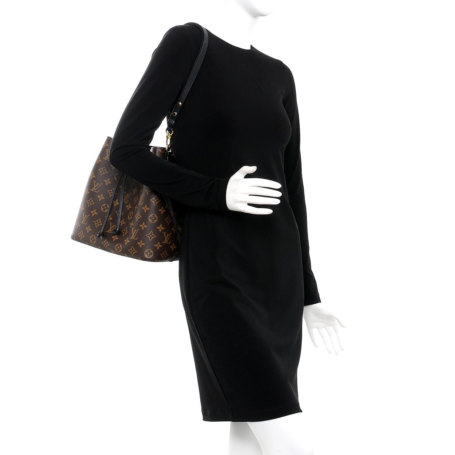 Louis Vuitton Monogram Neonoe MM Black 2 of 8