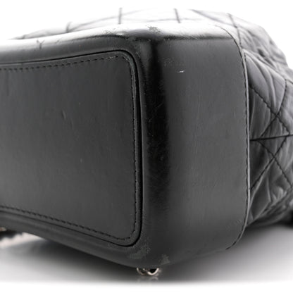Chanel Aged Calfskin Quilted Small Gabrielle Backpack Black 10 of 13