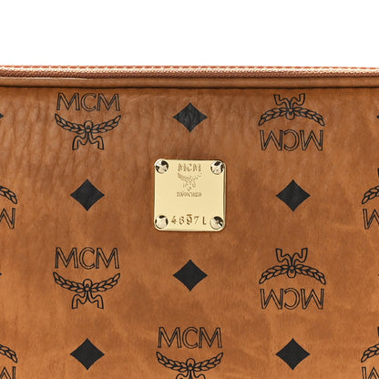 MCM Heritage Visetos Zip Around iPad Case Cognac 8 of 12