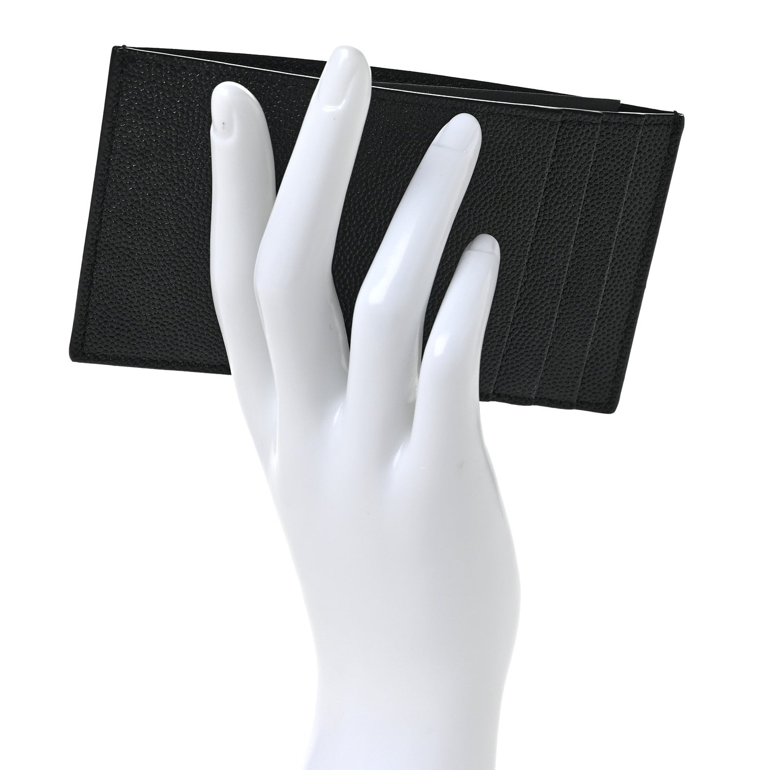 Saint Laurent Grain de Poudre 5 Fragments Card Holder Black 2 of 6