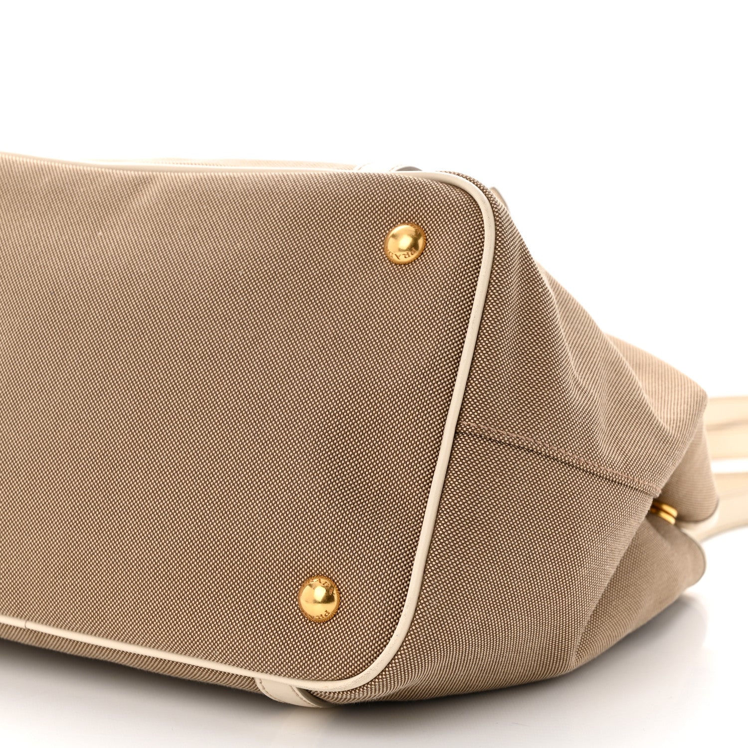 Prada Jacquard Logo Tote Corda Talco 10 of 10