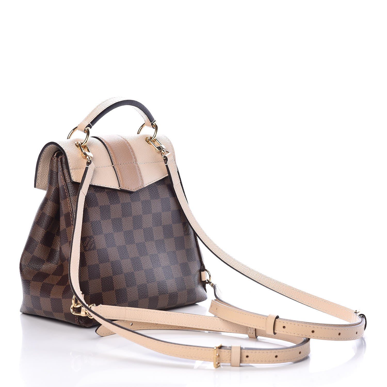 Louis Vuitton Damier Ebene Clapton Backpack Creme 3 of 9