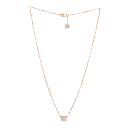 Hermes 18K Rose Gold Diamond Clou d'H Pendant Necklace 2 of 5
